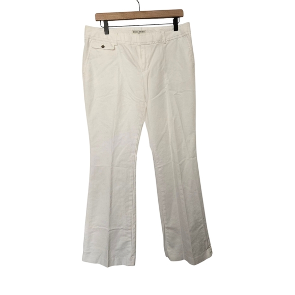 Banana Republic Pants - Banana Republic White Ryan Fit Flared Pant Size 12R
